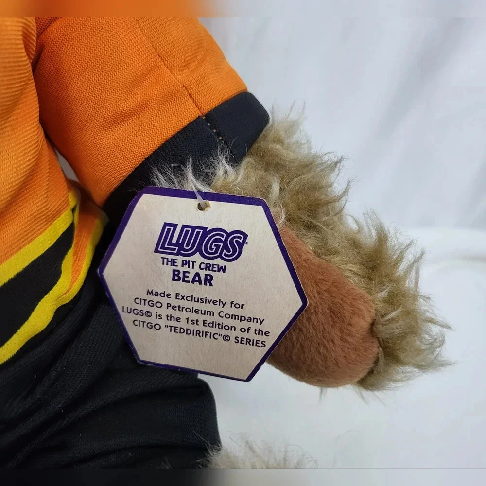 Vtg 1st Edition Citgo LUGS Pit Crew Racing Teddy Bear Plush Limited Edition 2000